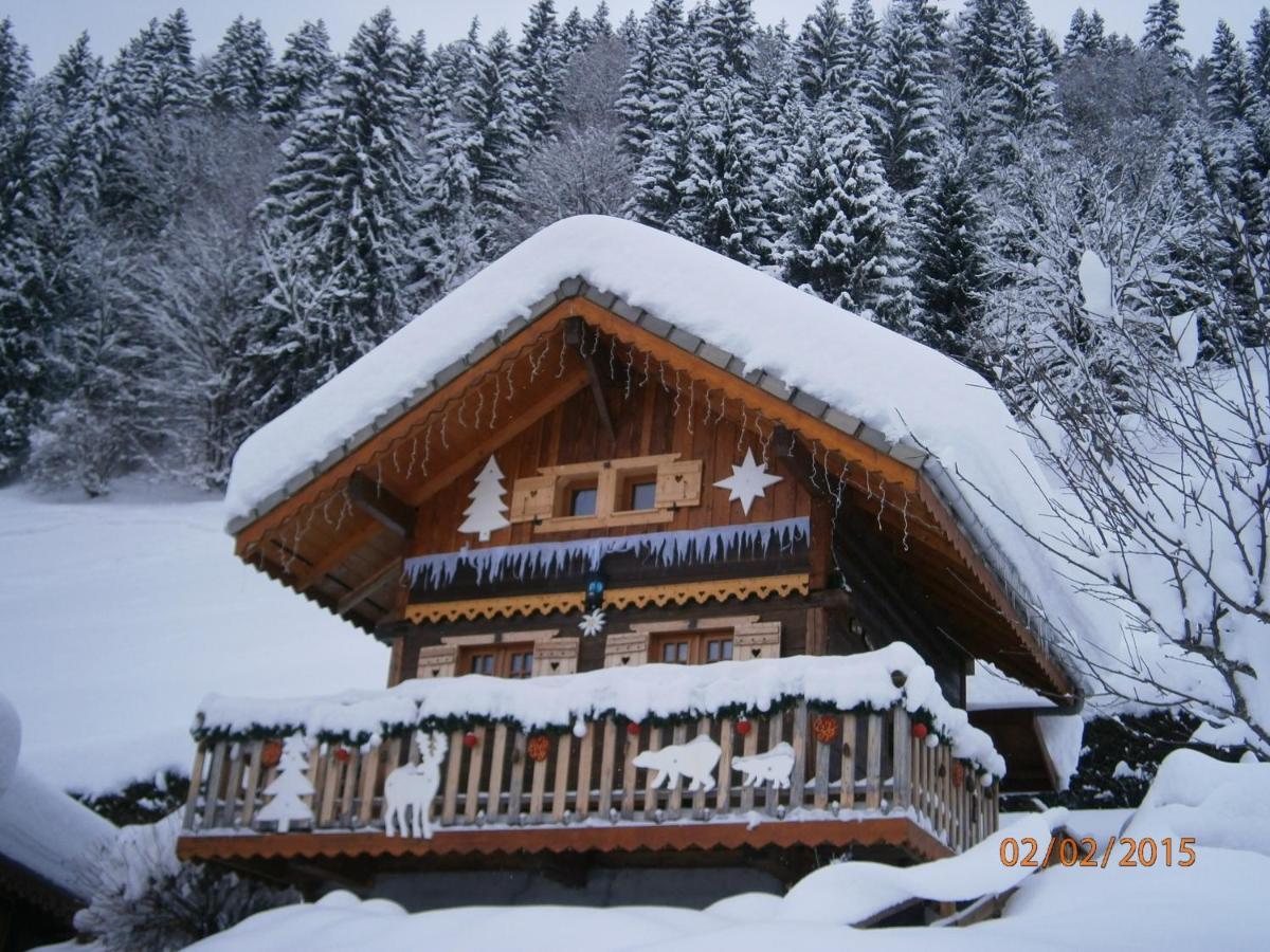 Chalet Fleur Des Neiges Saint-Jean-dʼAulps Exteriér fotografie
